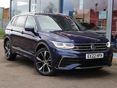 Used VW Tiguan Allspace R-line 150 HP (110 kW) 2022 Blue SUV