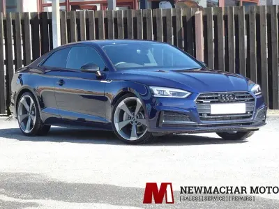 Used Audi A5 Black Edition 245 HP (180 kW) 2019 Blue Coupe