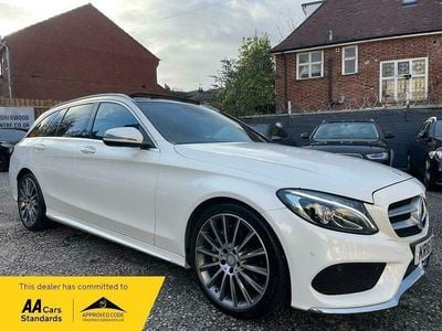 Used Mercedes C220 AMG Line Premium 170 HP (125 kW) 2016 White Estate
