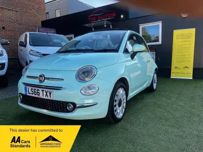 Begagnad Fiat 500C Lounge 69 HK (50 kW) 2016 Grön Cab