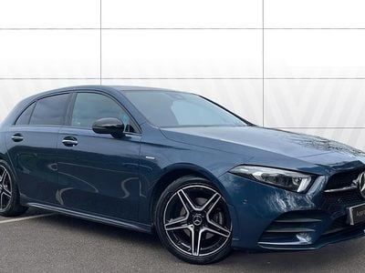 Used Mercedes A180 AMG Line Premium Plus 136 HP (100 kW) 2022 Blue Hatchback