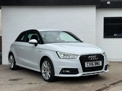 Used Audi A1 S-Line 116 HP (85 kW) 2016 White Hatchback