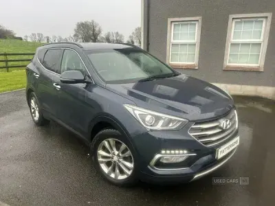 Begagnad Hyundai Santa Fe Premium 2016 Blå SUV