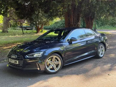 Usado Audi A5 S-Line 190 HP (139 kW) 2017 Azul Coupé