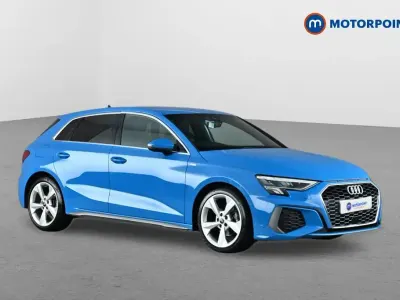 Used Audi A3 S-Line 150 HP (110 kW) 2022 Blue Sedan
