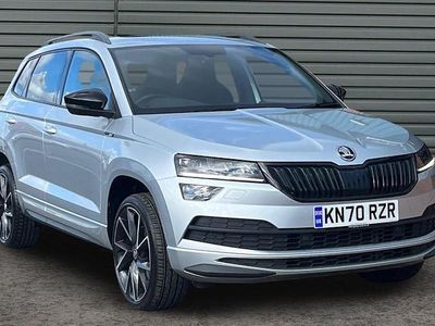 Used Skoda Karoq SportLine 150 HP (110 kW) 2020 Silver SUV