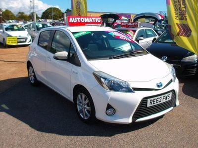 White Used 2013 Toyota Yaris Hybrid T4 Hatchback | £8,995 (A bit pricey)