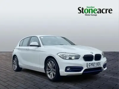Used BMW 118 Sport Line 134 HP (98 kW) 2017 White Hatchback