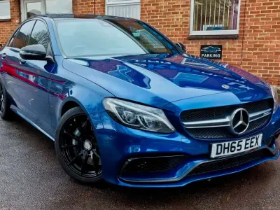 Begagnad Mercedes C63 AMG Premium 2016 Blå Sedan