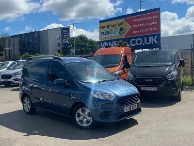 Used Ford Transit Limited 100 HP (73 kW) 2019 Blue Van