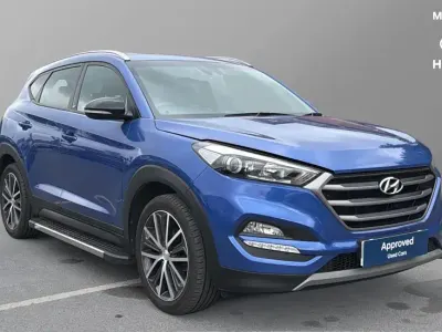 Usado Hyundai Tucson GO! 177 CV (130 kW) 2018 Azul SUV