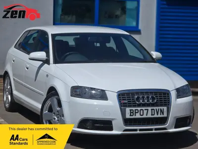 Used Audi A3 S-Line 2007 White Hatchback