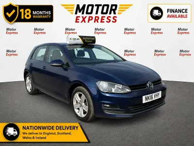 Used VW Golf VII Edition 110 HP (80 kW) 2016 Blue Hatchback