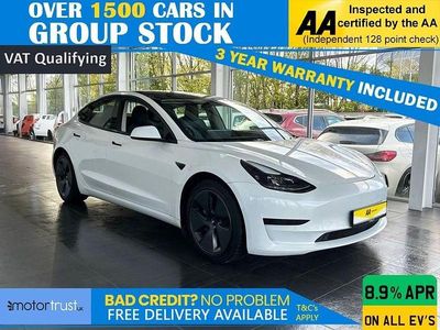 White Used 2021 Tesla Model 3 Standard Range Sedan | £16,595 (Fair price)