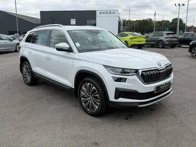 Used Skoda Kodiaq SE L Executive 110 HP (80 kW) 2024 White SUV