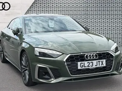 Used Audi A5 S-Line 150 HP (110 kW) 2023 Green Coupe