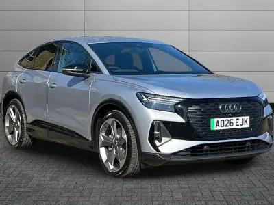Used Audi Q4 Sportback e-tron Black Edition 207 kW (282 HP) 2026 Floret silver SUV