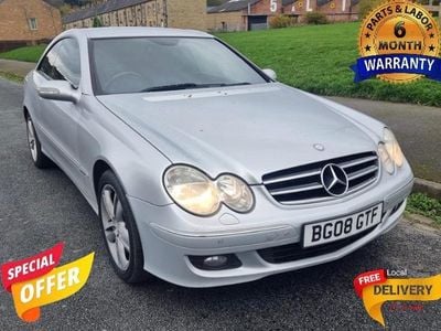 Used Mercedes CLK220 Avantgarde 150 HP (110 kW) 2008 Silver Coupe