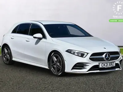 Used Mercedes A200 AMG line 150 HP (110 kW) 2020 White Hatchback