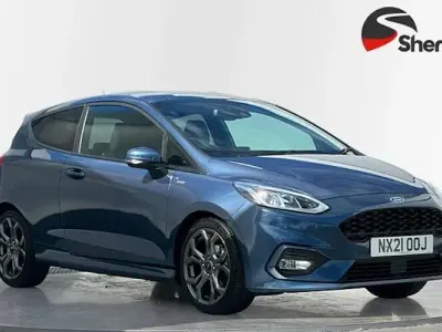 Used Ford Fiesta ST-Line 125 HP (91 kW) 2021 Blue Hatchback