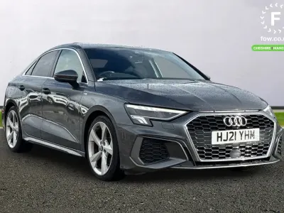 Używany Audi A3 S-Line 150 KM (110 kW) 2021 Szary Sedan/Limuzyna