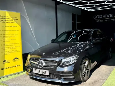 Used Mercedes C200 AMG line 2021 Black Sedan