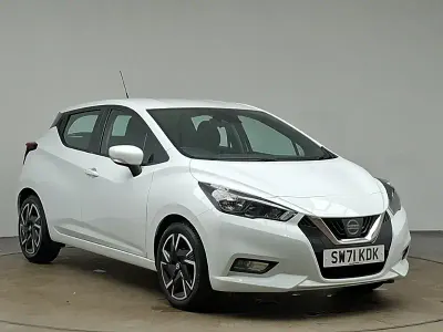 Used Nissan Micra Acenta 92 HP (67 kW) 2022 White Hatchback