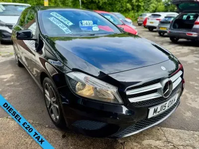 Used Mercedes A180 109 HP (80 kW) 2015 Black Hatchback