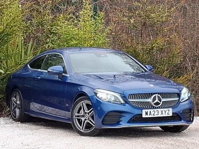 Used Mercedes C200 AMG line 184 HP (135 kW) 2023 Blue Coupe