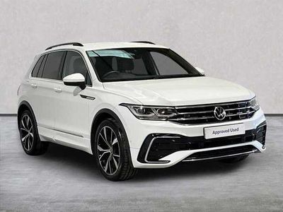 White Used 2021 VW Tiguan R-line SUV | £20,786 (Fair price)