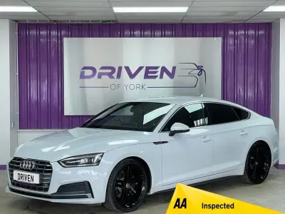 Used Audi A5 Sportback S-Line 190 HP (139 kW) 2019 White Hatchback