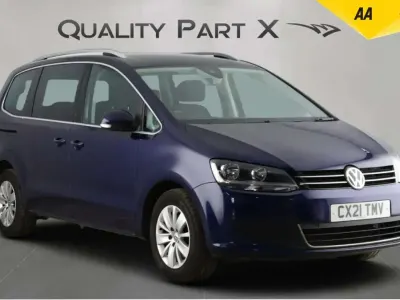 Used VW Sharan SE 150 HP (110 kW) 2021 Blue MPV