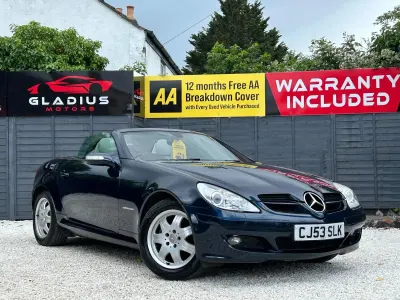 Used Mercedes SLK200 2006 Blue Cabriolet