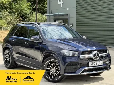 Used Mercedes GLE400 AMG Line Premium Plus 325 HP (239 kW) 2022 Blue SUV