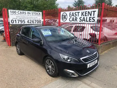 Used Peugeot 308 Allure 120 HP (88 kW) 2015 Blue Hatchback