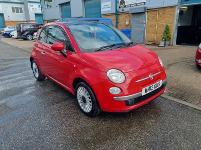 Usado Fiat 500 Lounge 69 HP (50 kW) 2012 Vermelho Citadino