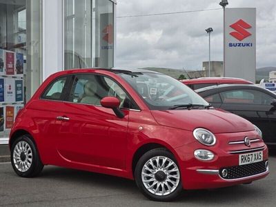 Red Used 2017 Fiat 500 Lounge Hatchback | £6,795 (Fair price)