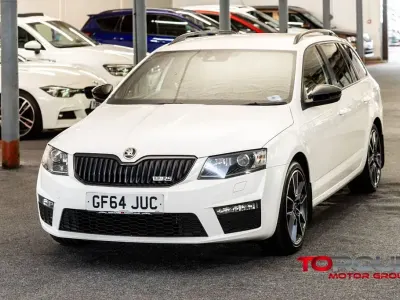 Used Skoda Octavia vRS 184 HP (135 kW) 2014 White Estate