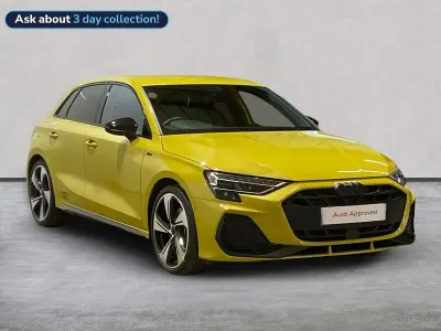 Used Audi A3 Sportback Black Edition 150 HP (110 kW) 2025 Yellow Hatchback