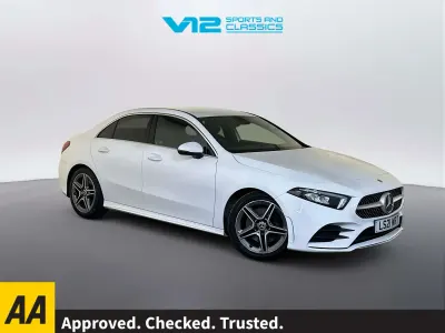 Used Mercedes A190 AMG line 190 HP (139 kW) 2021 White Sedan