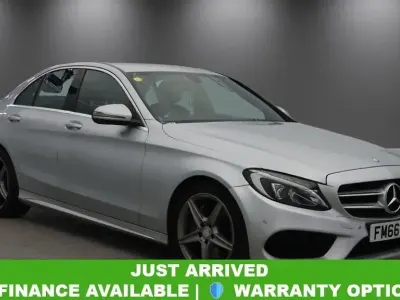 Begagnad Mercedes C250 AMG line 2017 Silver Sedan