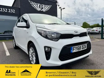 Used Kia Picanto 83 HP (61 kW) 2018 White Hatchback