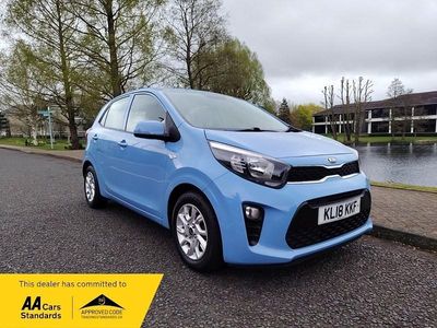 Used Kia Picanto 66 HP (48 kW) 2018 Blue Hatchback