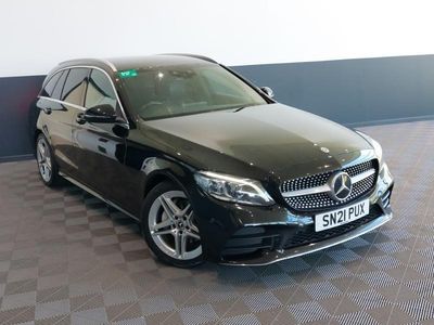 Used Mercedes C200 AMG line 184 HP (135 kW) 2021 Black Estate