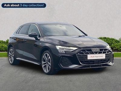 Used Audi A3 e-tron S-Line 2025 Black Hatchback