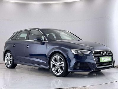 Blue Used 2018 Audi A3 Sportback S-Line Hatchback | £10,406 (Fair price)