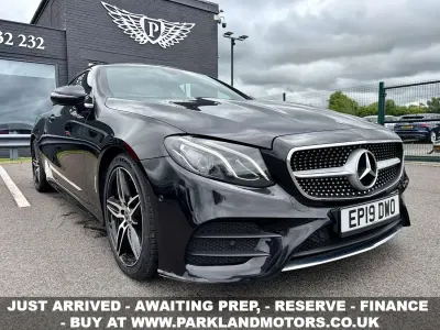 Used Mercedes E220 AMG line 2019 Black Coupe