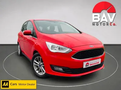Used Ford C-MAX Zetec 120 HP (88 kW) 2017 Red MPV