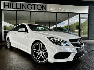 Used Mercedes E220 AMG line 2016 White Coupe