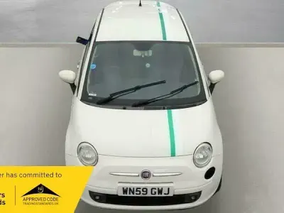 Used Fiat 500 Sport 69 HP (50 kW) 2009 White Cabriolet
